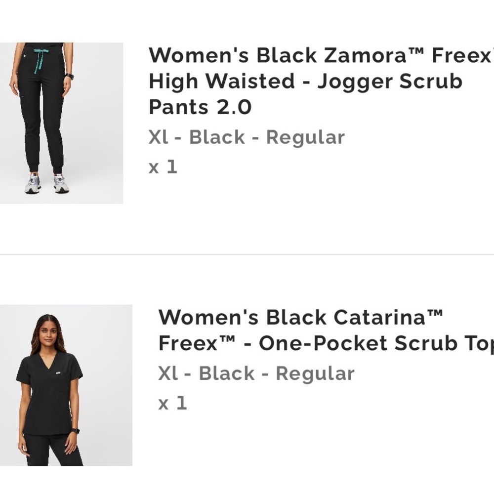 Figs Women's Black Zamora Jogger Scrub Pants